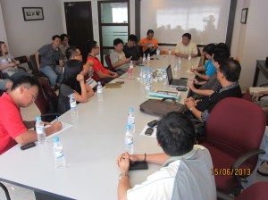 Tripartite talk in progress