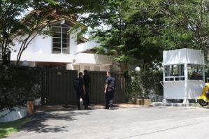 Was the new security booth still not ready?